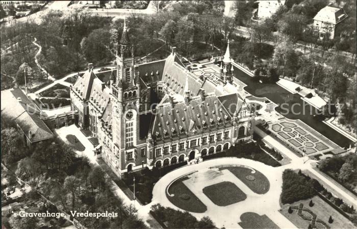 s-Gravenhage Vredespaleis Friedenspalast Fliegeraufnahme