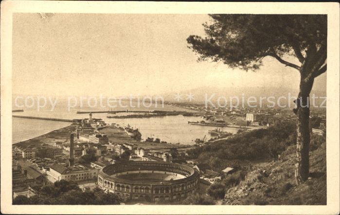 Malaga Andalucia Vista general del Puerto Arena