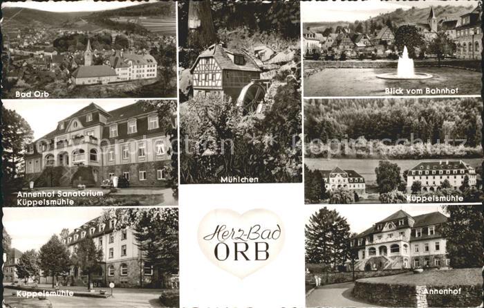 Bad Orb Sanatorium Annenhof Muehlchen Springbrunnen Kueppelsmuehle