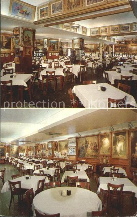Baltimore Maryland Haussners Restaurant Interior Views Paintings