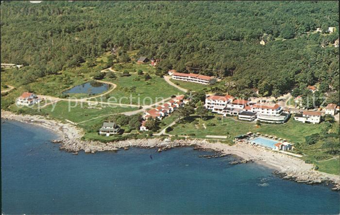 Kennebunkport Shawmut Inn Hotel Ocean Beach aerial view