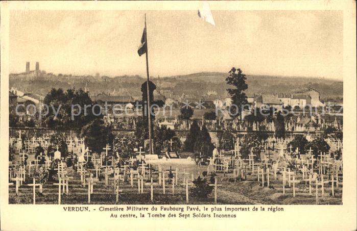 Verdun Meuse Cimetiere Militaire du Faubourg Pave Grande Guerre Soldatenfriedhof