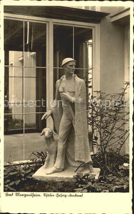 Bad Mergentheim Schaefer Franz Gehrig Denkmal Statue