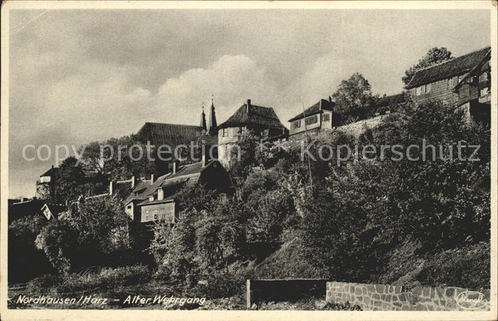 Nordhausen Thueringen Alter Wehrgang