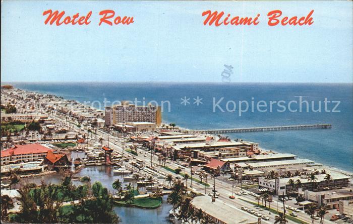 Miami Beach Motel Row Atlantic Ocean