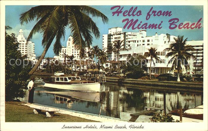 Miami Beach Luxurious Hotels Indian Creek Boat