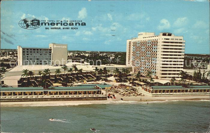Bal Harbour Hotel americana aerial view