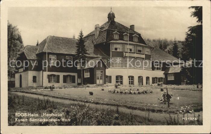 Benneckenstein FDGB Heim Harzhaus