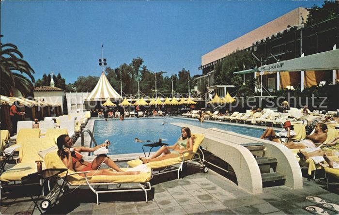 Los Angeles California Beverly Hills Hotel Pool and Cabana Club