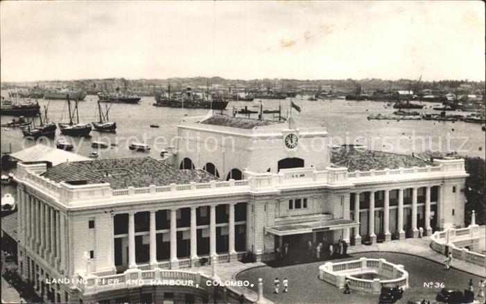 Colombo Ceylon Sri Lanka Landing Pier and Harbour