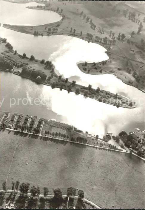 Teterow Mecklenburg Vorpommern Wolkenstimmung am Teterower See Fliegeraufnahme