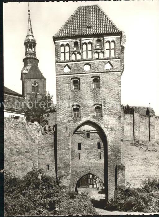 Tangermuende Elbtor in der Stadtbefestigung 15. Jhdt.