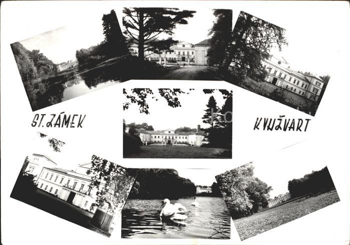 Lazne Kynzvart St Zamek Schloss Schwanenteich