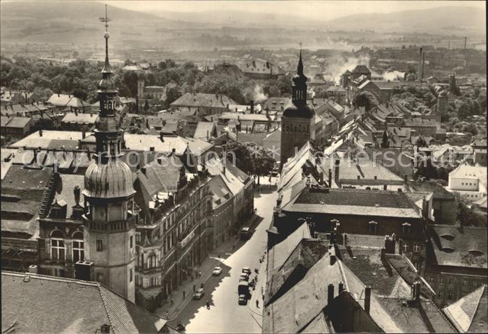 Bautzen Sachsen Blick ueber die Stadt
