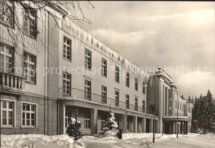 Antonshoehe Breitenbrunn Kneipp Sanatorium im Winter