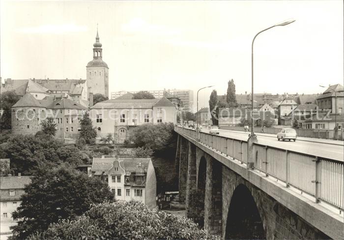 Bautzen Sachsen Blick zum Lauenturm Bruecke