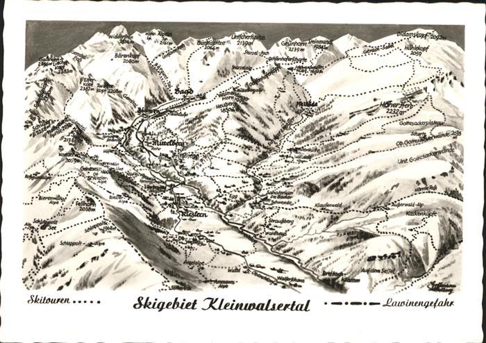Riezlern Kleinwalsertal Vorarlberg Skigebiet Kleinwalsertal Skitouren