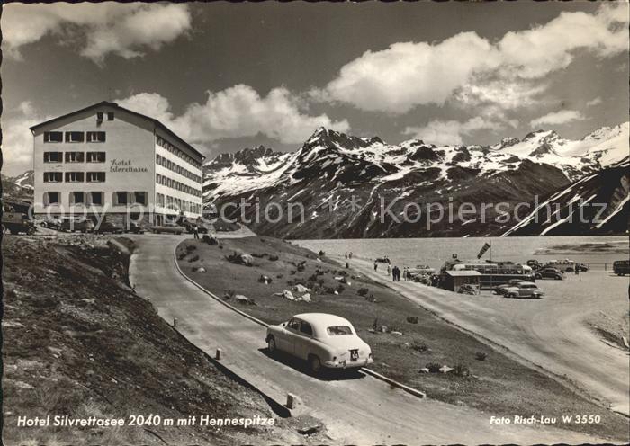 Partenen Vorarlberg Hotel Silvrettasee mit Hennespitze