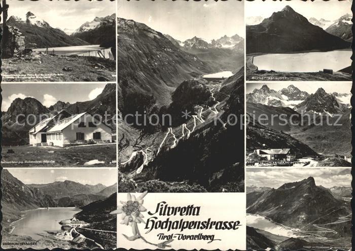 Silvretta-Hochalpenstrasse Stausee Berggaststaette Alpenpanorama