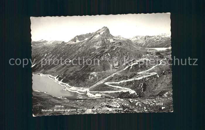 Silvretta-Hochalpenstrasse mit Vermunt und Silvrettastrasse Alpenpanorama