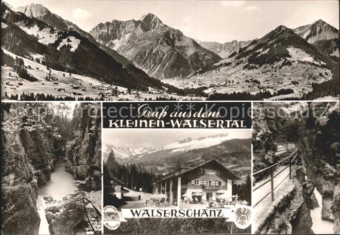 Walserschanz Kleinwalsertal Alpenpanorama Grenzgasthof Schlucht