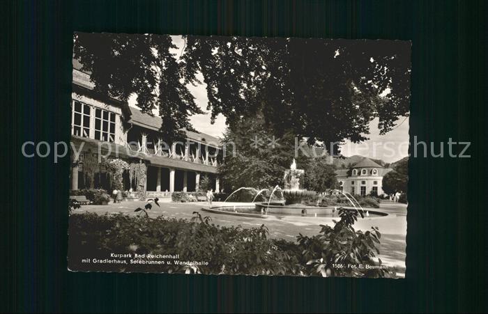Bad Reichenhall Kurpark Gradierhaus Solebrunnen Wandelhalle