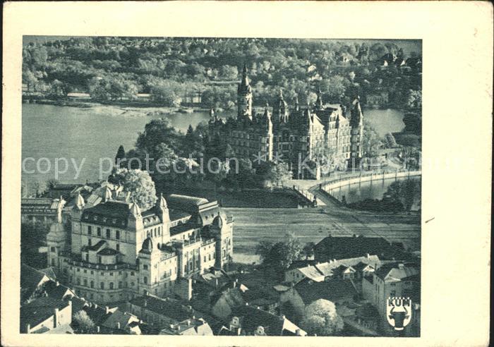 Schwerin Mecklenburg Schloss Serie Das schoene Mecklenburg Kunstdruckkarte Flieg