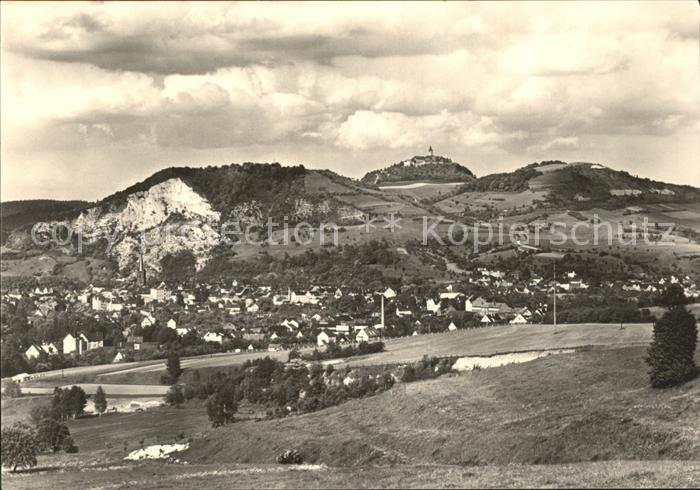 Kahla Thueringen Blick zur Leuchtenburg