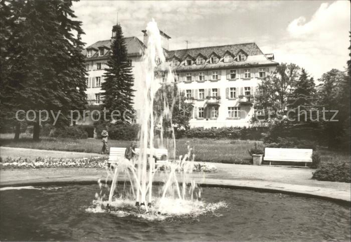 Bad Brambach Joliot Curie Haus Springbrunnen