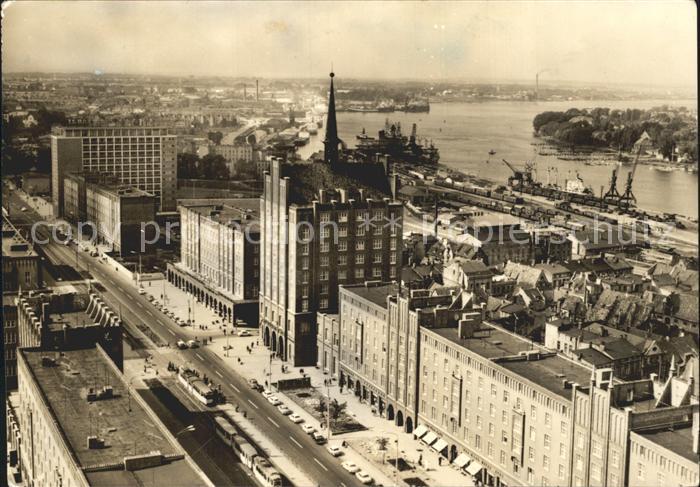 ROSTOCK  CITY Blick auf die Lange Strasse