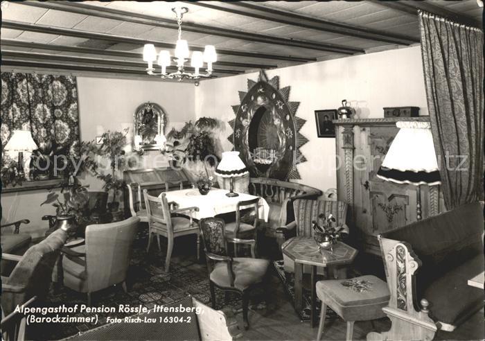 Ittensberg Alpengasthof Pension Roessle Barockzimmer