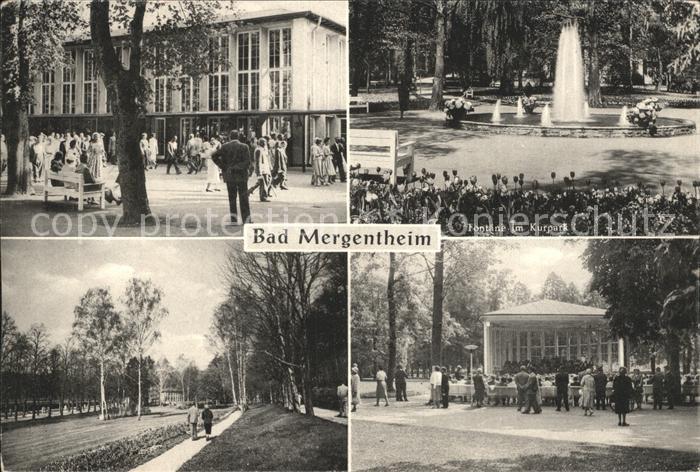 Bad Mergentheim Kurhaus Fontaene Kurpark Konzertpavillon