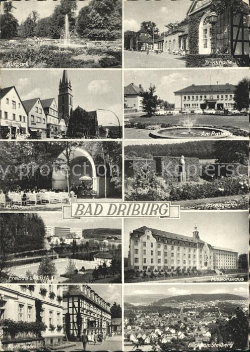 Bad Driburg Kurpark Trinkhalle Rathaus Markt Kurkonzert Rosengarten Freibad Miss