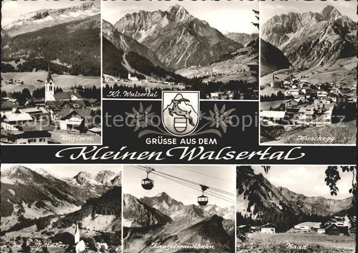 Kleinwalsertal mit Riezlern Hirschegg Baad Mittelberg Kanzelwandbahn Alpenpanora