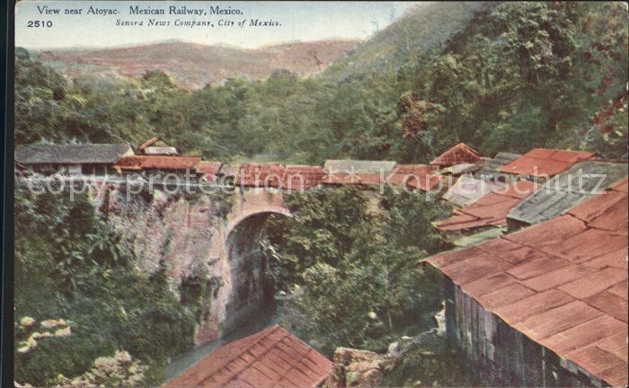 Atoyac Dorf Bruecke Mexican Railway