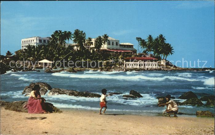 Ceylon Sri Lanka Mount Lavinia Hotel Beach Children