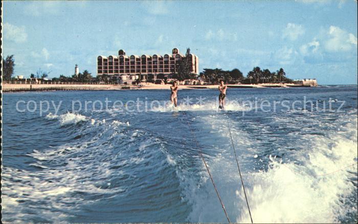 Barbados Water skiing Caribbean Sea Hilton Hotel