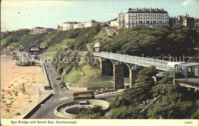 Scarborough UK Spa Bridge and South Bay Beach
