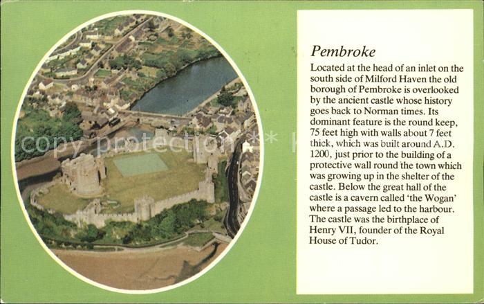 Pembroke Dock: Ancient Castle aerial view