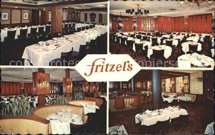 Chicago Illinois Fritzels Restaurant Gastraeume Speisesaal
