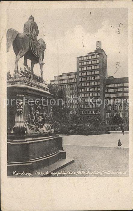 Hamburg Denkmal Verwaltungsgebaeude des Dt Ring