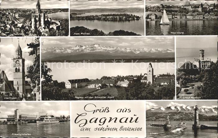 Hagnau Bodensee Konstanz Insel Mainau Meersburg ueberlingen Ortsansicht Langenar