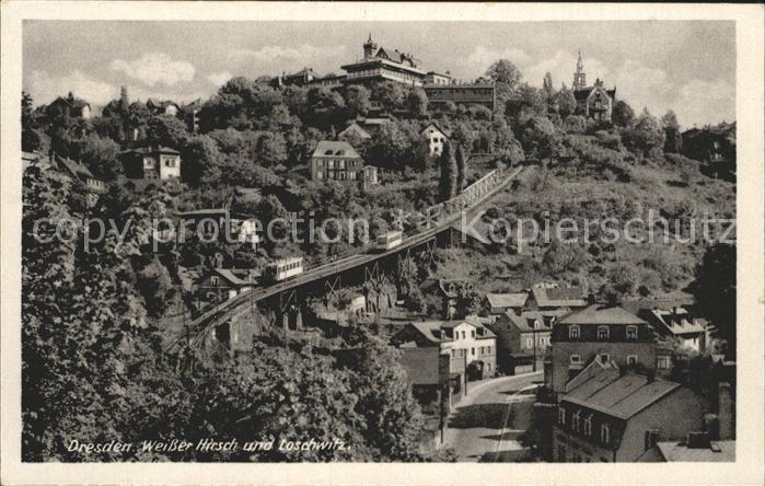 DRESDEN Elbe Weisser Hirsch und Loschwitz