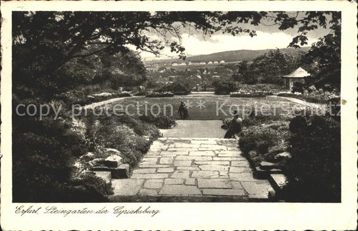 ERFURT  CITY Steingarten der Cyriaksburg