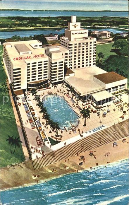 Miami Beach The Cadillac Hotel Air view