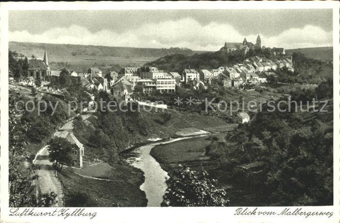 Kyllburg Rheinland-Pfalz Blick vom Malbergerweg