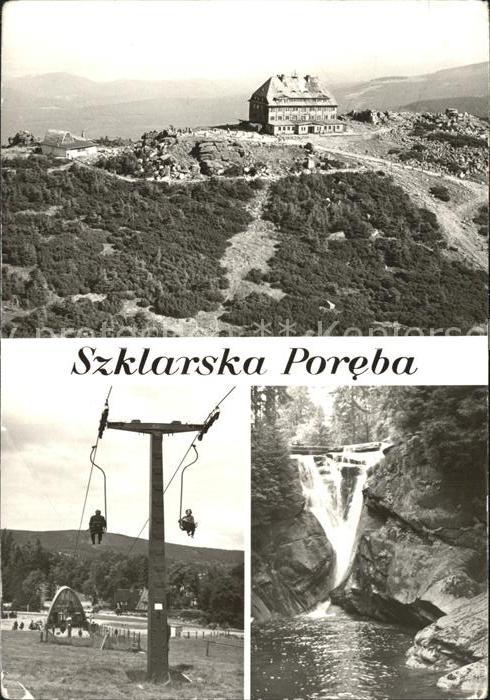 Szklarska Poreba Schronisko PTTK Berghaus Sessellift Wasserfall