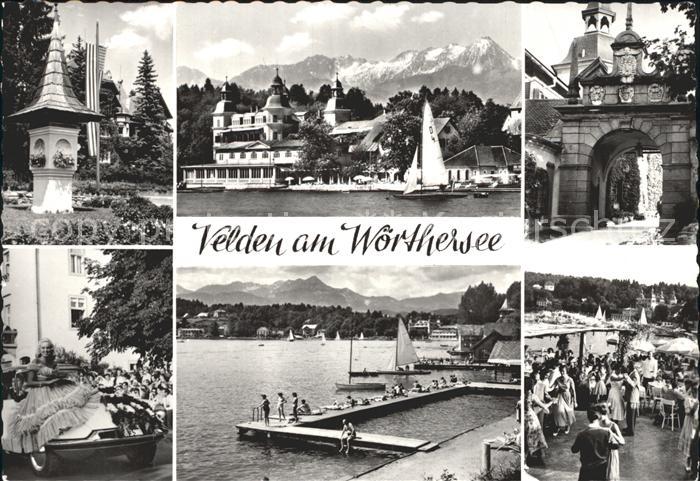 Velden Woerthersee Teilansichten Alpenblick Badesteg Torbogen Festumzug