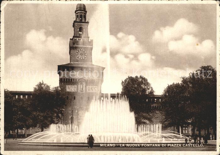 Milano La Nuova Fontana di Piazza Castello