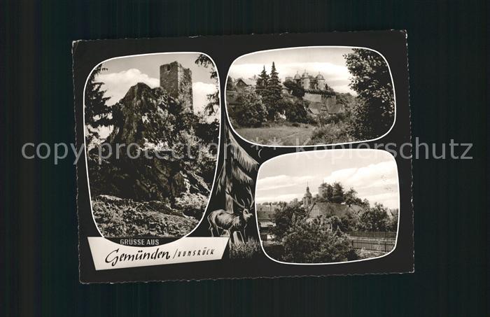 Gemuenden Hunsrueck Koppenstein Burgruine Schloss